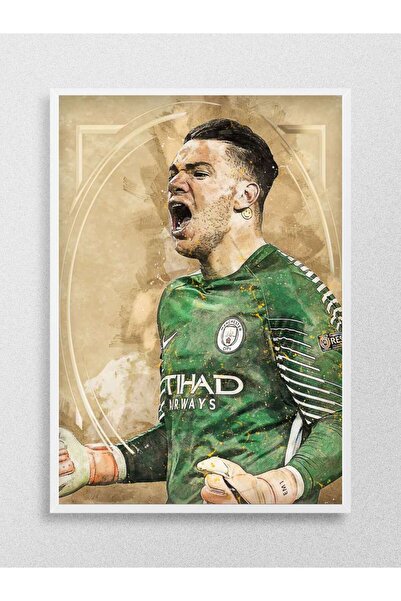 Mudi Store Ederson Futbol Poster Çerçevesiz Yüksek Kalite Futbolcu Duvar Poster