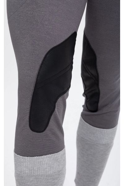 PEUR RIDER SHOP Gray Men's Riding Pants - Leather Detailed