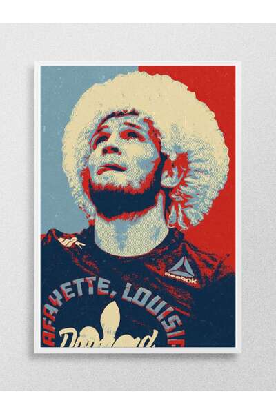 Mudi Store Khabib wig style Futbol Poster Çerçevesiz Yüksek Kalite Futbolcu D...