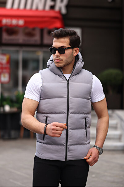 JESS PLUS New Season Men's Hooded Puffer Vest