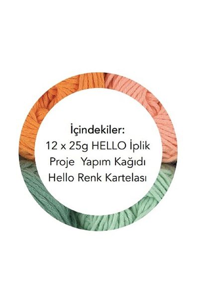 Prestij Boncuk Hello Punch & Amigurumi 12-Piece (VINTAGE) Nostalgia Thread Set