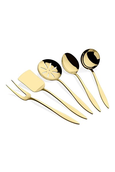 Dame Marie SET DE SERVIRE MARE ARLES GOLD, 5 PIESE