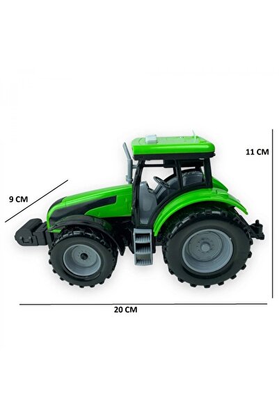 DuyuMarket Sesli Işıklı Traktör 20 Cm - Yeşil