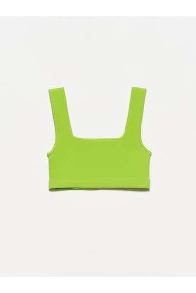 Dilvin 20167 Crop Top-lime