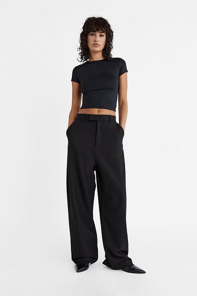 Stradivarius Basic poliamid t-shirt