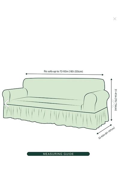 Uy Style Tekstil Set canapea Wrap cu fuste și elastic cu 3 locuri - husă pentru canapea și canapea extensibilă