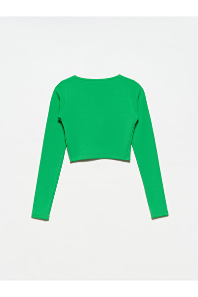 Dilvin 30111 Hosszú ujjú felső-világos zöld