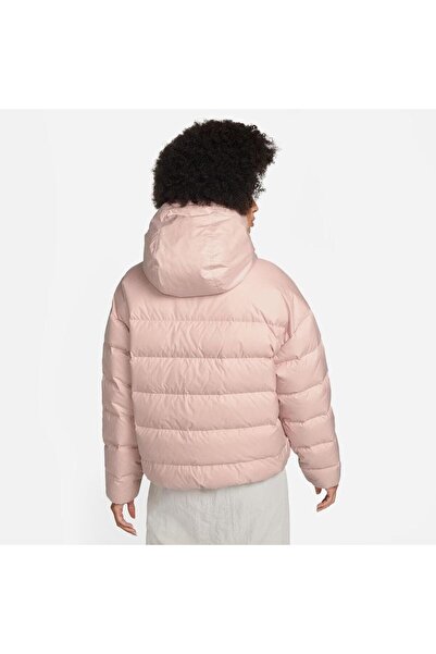 Nike Womens Storm Fit Pink Puffer Down Warm Winter Jacket Coat Somon Pembe Şişme Mont Dq5903-601