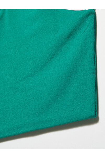 Dilvin 20645 Crop Top-Green