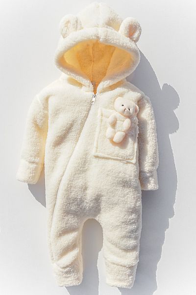ipek atlas Baby Girl and Boy Plush Teddy Bear Jumpsuit