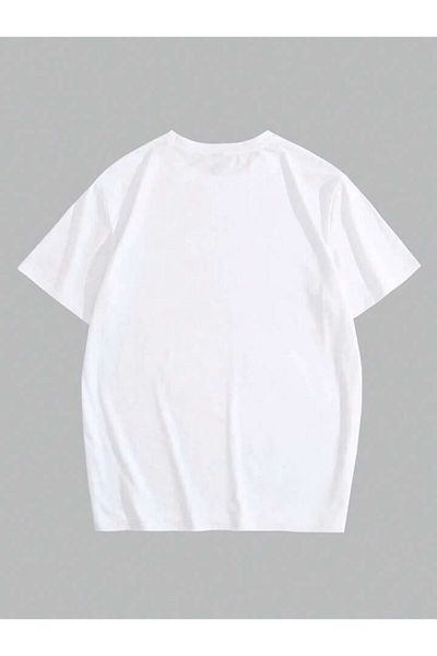 AFROGİYİM Μπλουζάκι Unisex Small Smile με ψηφιακή εκτύπωση Oversize