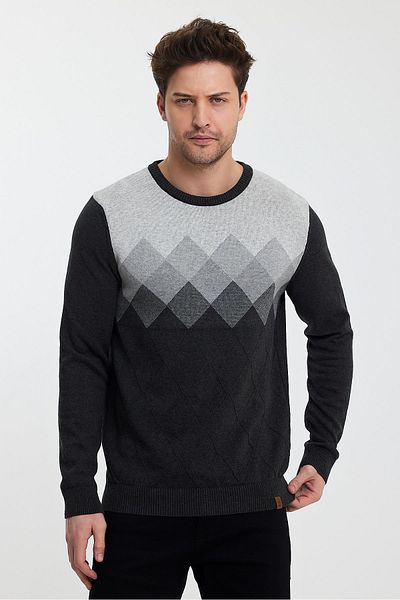ALEXANDERGARDI PATTERNED BICYCLE COLLAR SWEATER(E23-6715)