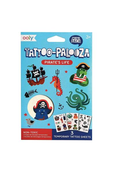 Ooly Tattoo Palooza Geçiçi Dövme Seti - Pirate’s Life
