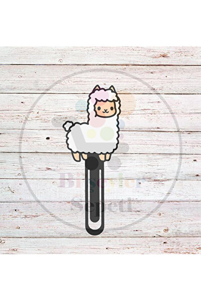 Bi'şeyler Sepeti Lama Kawaii Bookmark