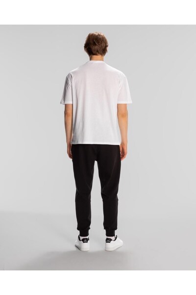 Kappa Αυθεντικό ανδρικό λευκό μπλουζάκι Alvin 341r3hw-001