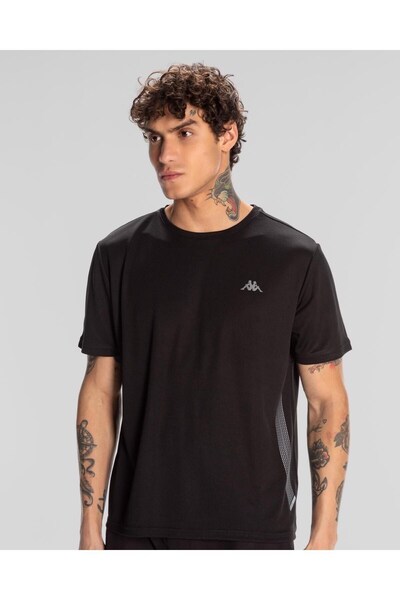 Kappa Ανδρικό μπλουζάκι Kombat Morton Black 321x73w-005
