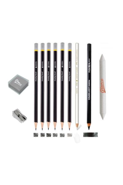 GLANCE Adel 11 Piece Sketch Drawing Set