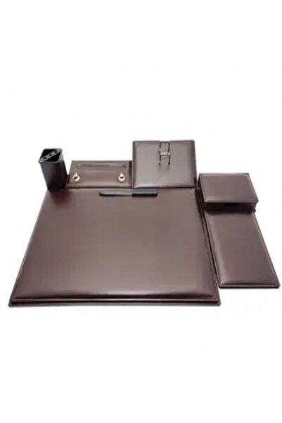 Classifix Düz Suni Deri Sümen Takımı 7 Parça Kahverengi
