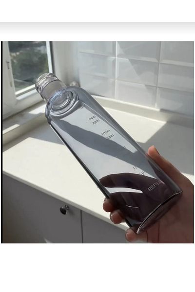 İNCEGİL HOME Glass water bottle 500ml,borosilicate glass leak-proof water bottle