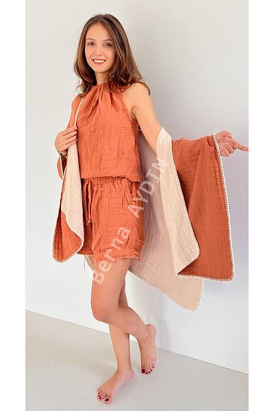 bernaaydın Muslin Poncho