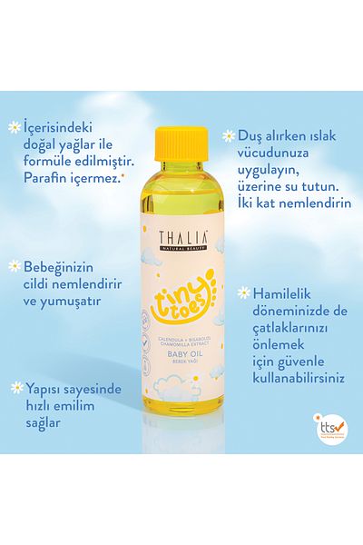 Thalia Calendula & Chamomile Extract Moisturizing Baby Oil 200ml