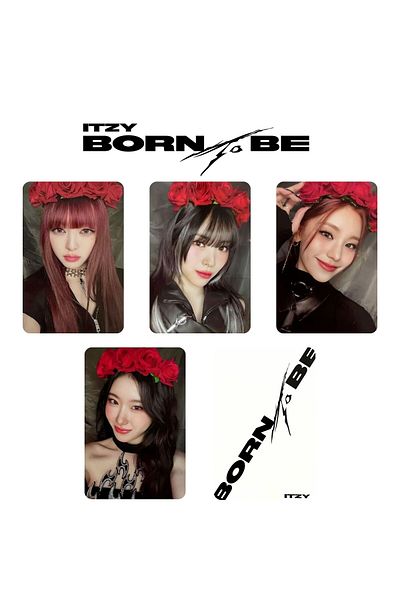 Kpop Dünyasi ITZY '' Born to Be'' Photocards Set V1