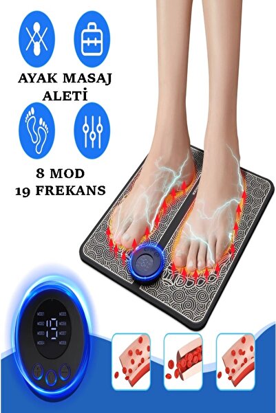 xolo Ayak Masaj Aleti Ems Elektronik Kas Çalıştırıcı Refleksoloji Masajı 72 N...