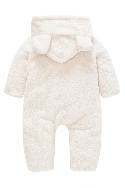 ipek atlas Plush Bear Patterned Baby Girl and Child Jumpsuit