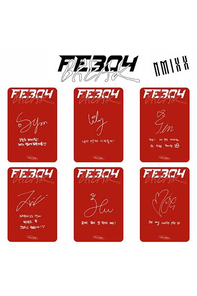 Kpop Dünyasi NMIXX '' Fe3O4: BREAK '' Blood VerPC Set 2