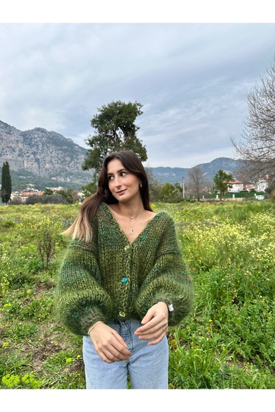 GlowbySely Yeşil Loli Hırka