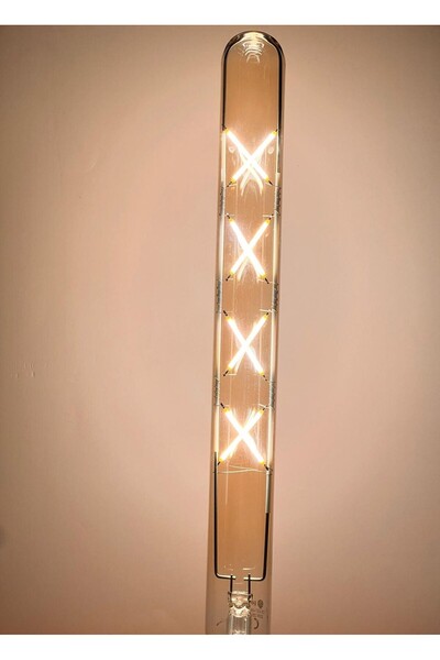 Heka 8 WATT E27 DUYLU 30 CM 2500 KELVİN 750 LÜMEN X ÇARPILI MODEL LED TÜP RUS...