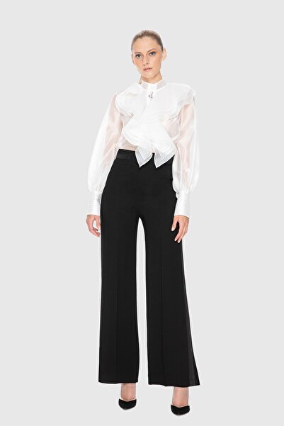 GİZİA Yüksek Bel Siyah Palazzo Pantolon