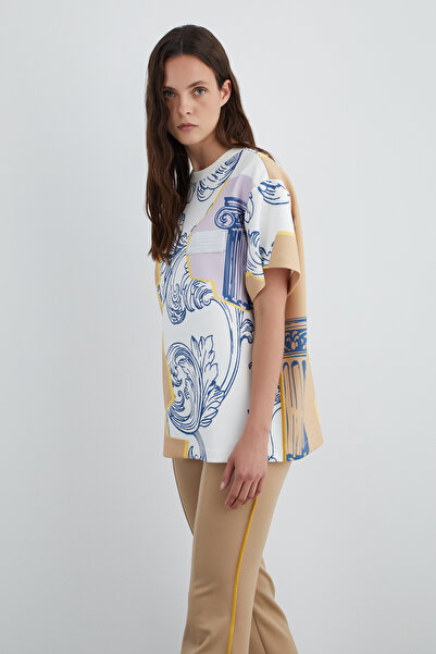 GİZİA Özel Desen Kısa Kol Tshırt