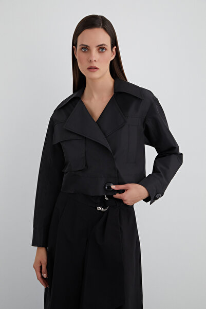 GİZİA Çıtçıtlı Siyah Ceket