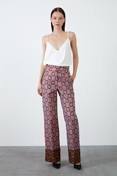 GİZİA Double Paça Jakarlı Pembe Pantolon