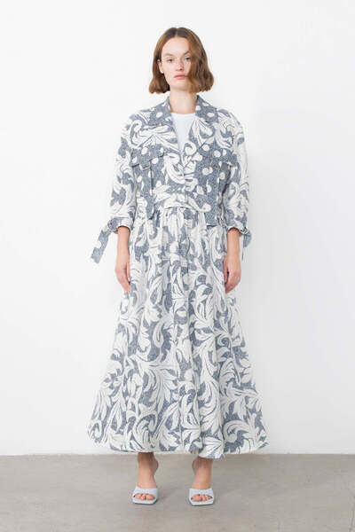 GİZİA Desenli Uzun Çan Etek