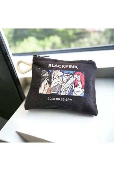 Toum Mini portofel cu model Blunt Blunt Black Pink
