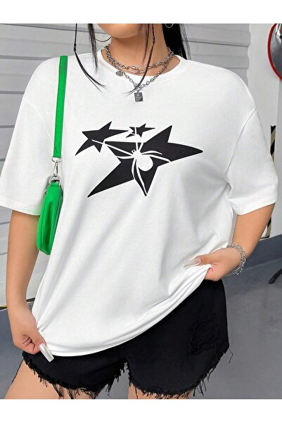 Jose Clothing Μπλουζάκι Unisex Λευκό με τύπωμα Οργανικό Βαμβάκι oversized