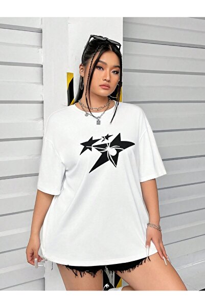 Jose Clothing Μπλουζάκι Unisex Λευκό με τύπωμα Οργανικό Βαμβάκι oversized