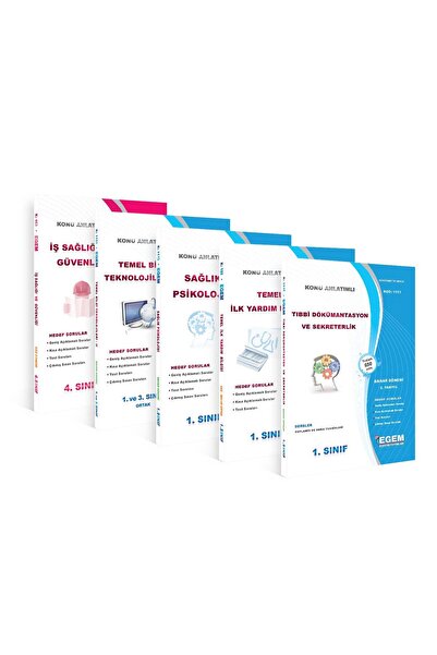 Egem Yayınları Aöf Tıbbi Dökümantasyon Ve Sekreterlik 1 Sınıf 2.Dönem Konu An...