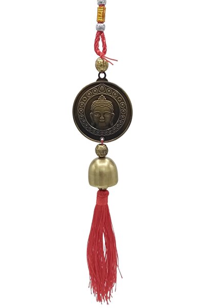 Dünyadan Hediyeler Çin Feng Shui Şans ve Bereket Metal Çan Tapınak Buda 30 cm