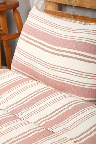 Befera Design غطاء وسادة موسلين مكون من قطعتين غير قابل للكي 100% قطن 50x70 سم