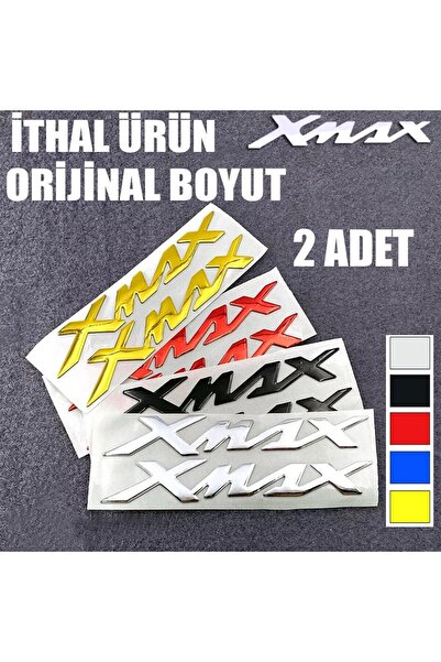 YSGMOTOPARTS Yamaha Xmax 250/300 Xmax Amblem Logo Sele Altı Yazı 3d Sticker G...