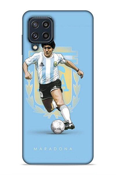 Lopard Samsung Galaxy M32 Pixel Footballers 18 Maradona Argentina Shiny Case