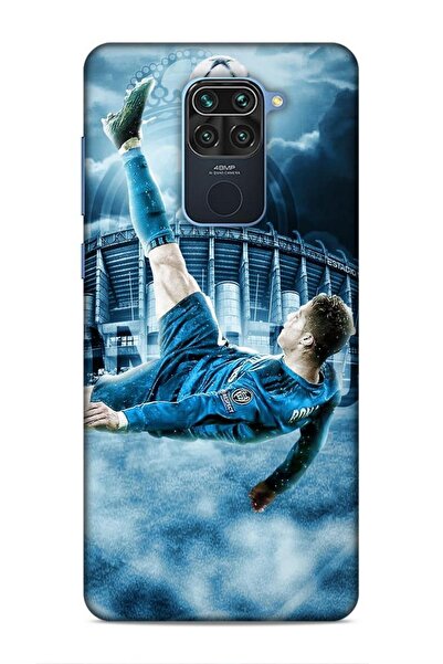Lopard Xiaomi Redmi Note 9 Buzz Futbolcular 15 Ronaldo Stad Mavi Kalın Silikon