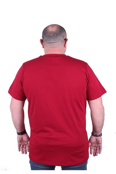 MocGrande Tricou pentru bărbați, cu decolteu mare, Tokyo 23181 MAROON