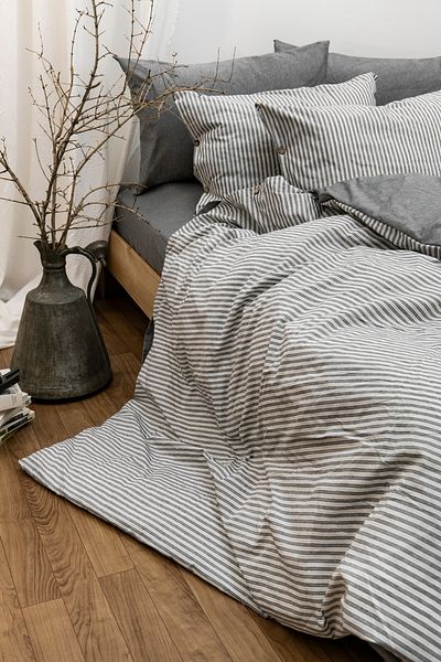 BESTİNA GOLD Σετ παπλωματοθήκης Harmony Hues με νήμα, φυσικό μονό (με σεντόνια)