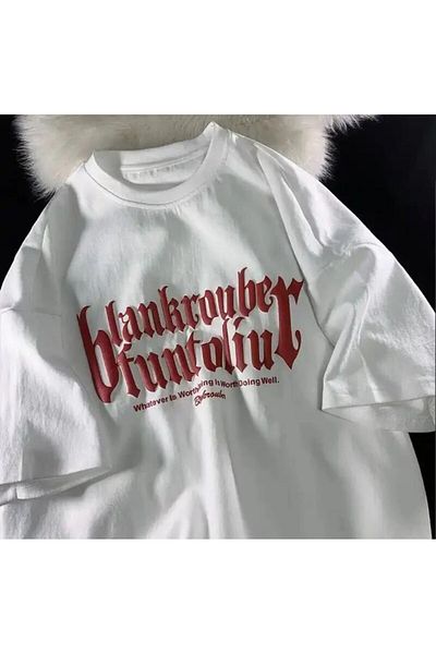 Gofeel Harajuku Blankrouber Printed Oversize Unisex T-shirt