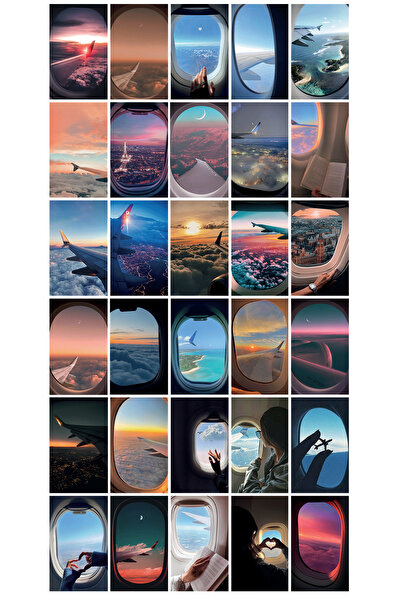 smartman Seyahat Manzara Poster Seti 30'lu Duvar Posteri Seti Poster Kolaj Seti Oda Duvar Dekoru