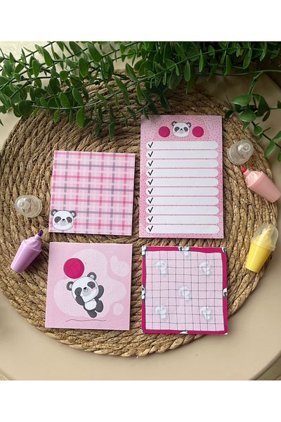 steplanner مجموعة دفتر الملاحظات Panda Notepad/memopad